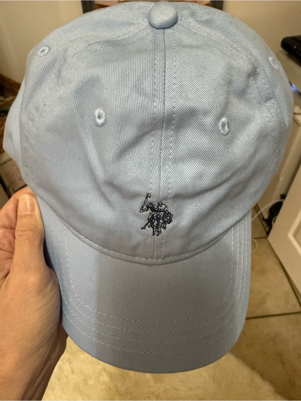 U.S. Polo Assn. by Ralph Lauren Light Blue Embroidered Logo Baseball Cap